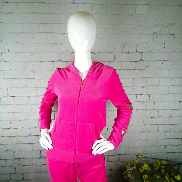 NWT Juicy Couture Robertson velour jacket w/ logo - Picture 2 of 8